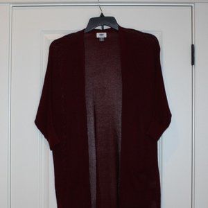 Old Navy Cardigan Burgundy Size Medium